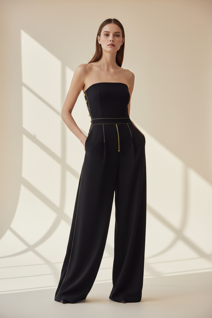 Combinaison bandeau noir ZIRA