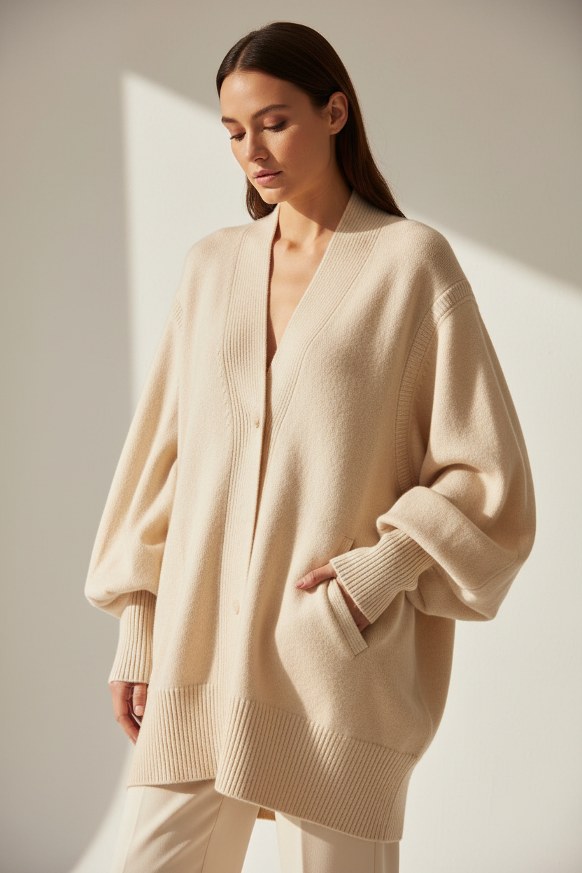 Gilet col V manches bouffantes ADRIAZA