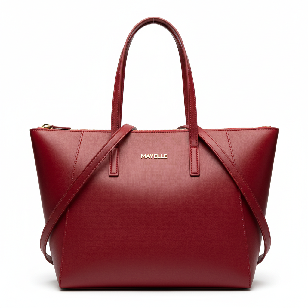 Sac cabas rouge "MAYELLE"