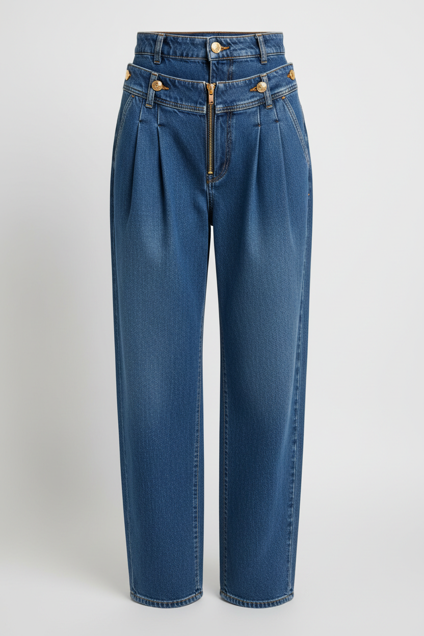 Jean bouffant à taille double ERA