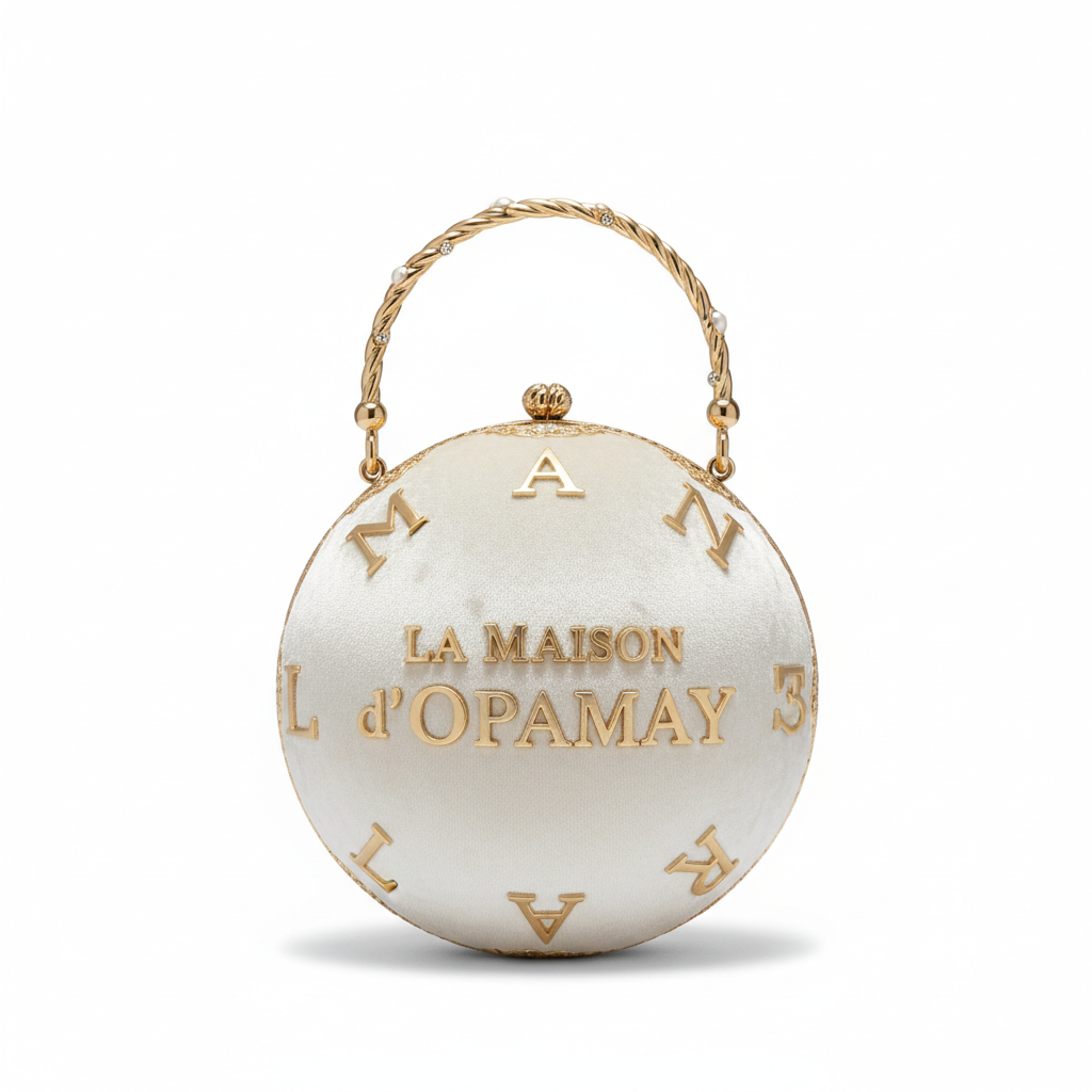 Opamay Boule-Dog en velours beige