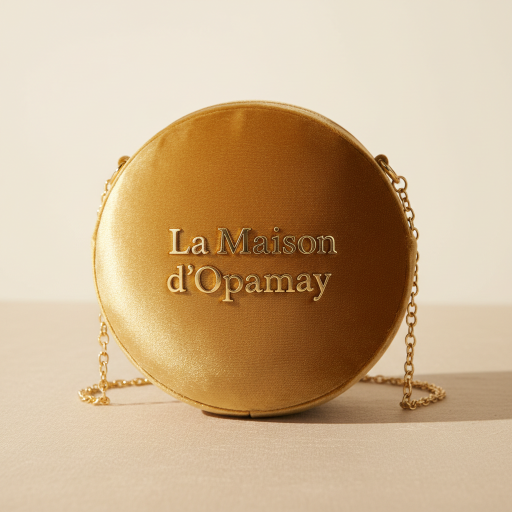 Opamay Boule-Dog en velours beige