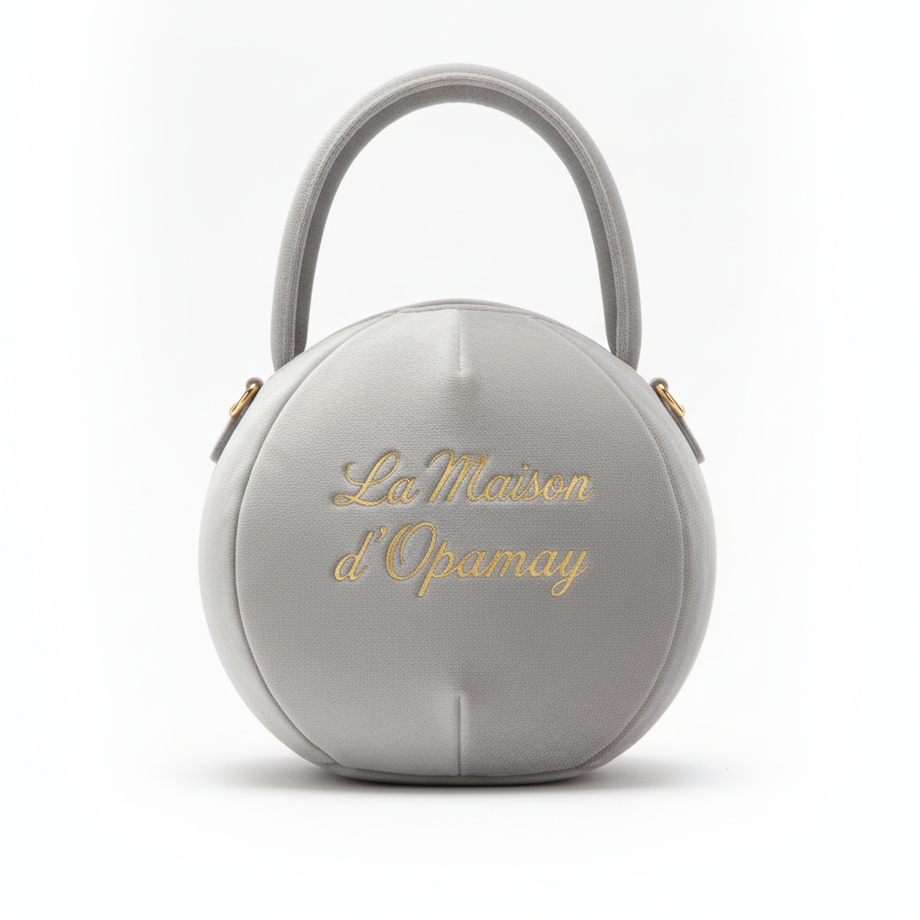 Opamay Boule-Dog en velours beige