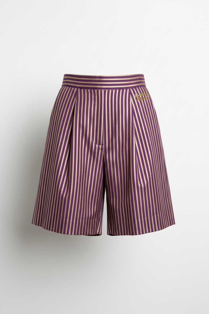 Short rayé en popeline NAYA