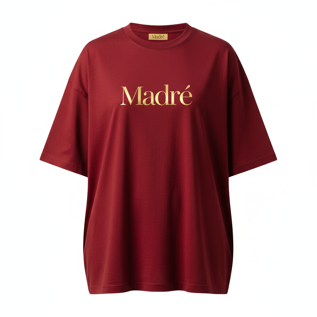 T-shirt oversize rouge Madré